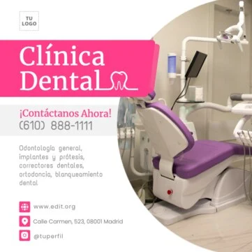 Editar un diseño para Clinica Dental