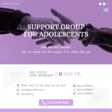 Edit a Support Group invitation