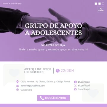 Edita un anuncio de grupo de ayuda