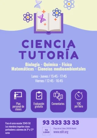 Edita un diseño para clases particulares