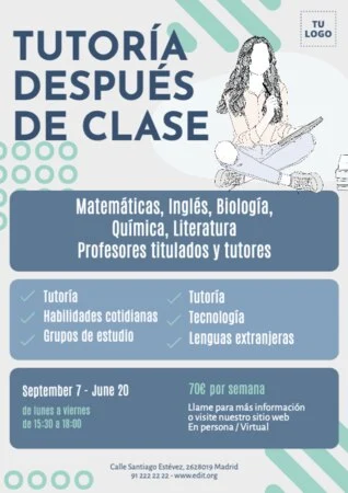 Edita un diseño para clases particulares