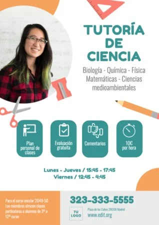 Edita un diseño para clases particulares