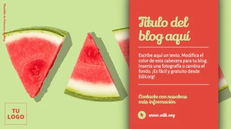 Edita una portada de blog