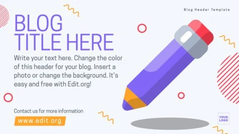 Edit a Blog banner