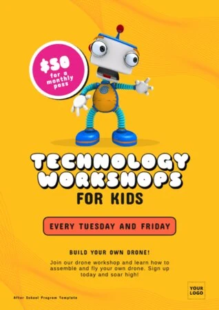 Edit a Workshop poster template