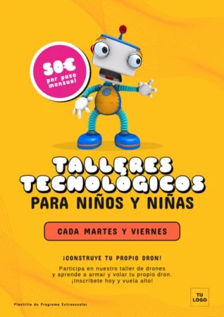 Edita un flyer de taller