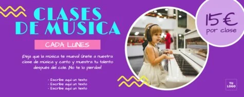 Edita un flyer de extraescolares