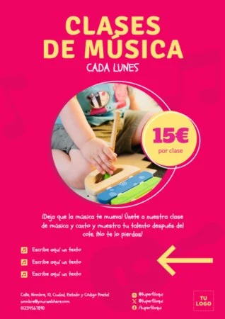 Edita un flyer de extraescolares