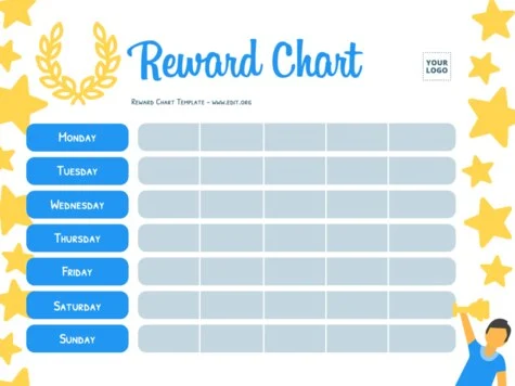 Edit a blank Behavior Chart