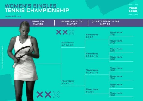 Modifier un prospectus de terrain de tennis