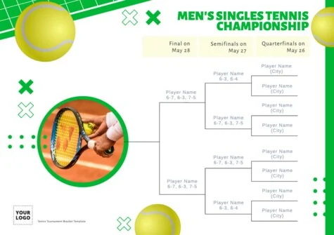 Modifier un prospectus de terrain de tennis