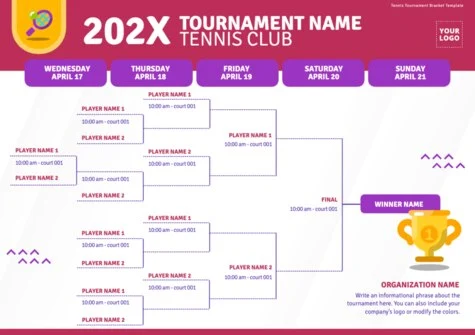 Edit a tournament bracket