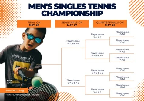 Modifica un volantino di lezioni di tennis