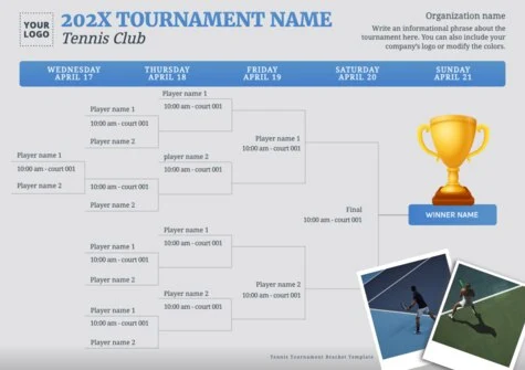 Edit a tournament bracket