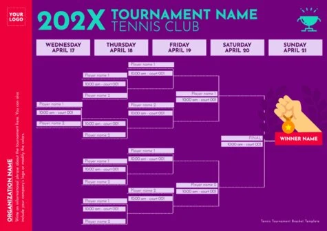 Edit a tournament bracket