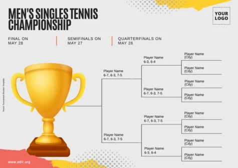 Modifier un prospectus de terrain de tennis