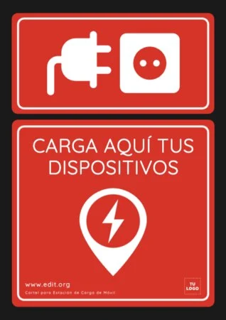 Edita un cartel de cargar móvil Edita un cartel de cargar móvil