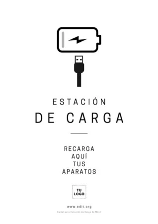 Edita un cartel de cargar móvil
