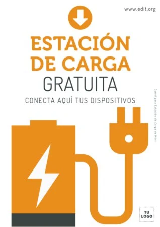 Edita un cartel de cargar móvil