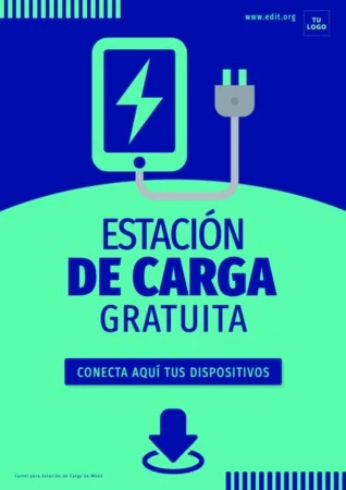 Edita un cartel de cargar móvil Edita un cartel de cargar móvil