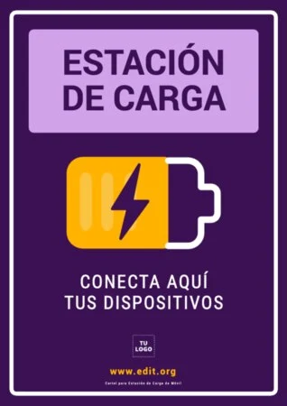 Edita un cartel de cargar móvil Edita un cartel de cargar móvil