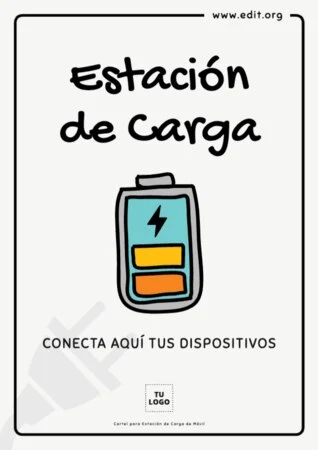 Edita un cartel de cargar móvil