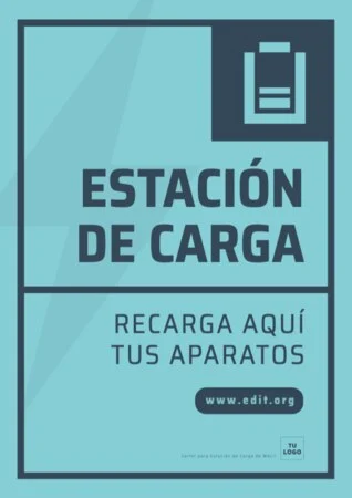 Edita un cartel de cargar móvil