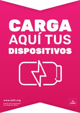 Edita un cartel de cargar móvil Edita un cartel de cargar móvil