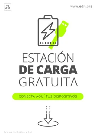 Edita un cartel de cargar móvil