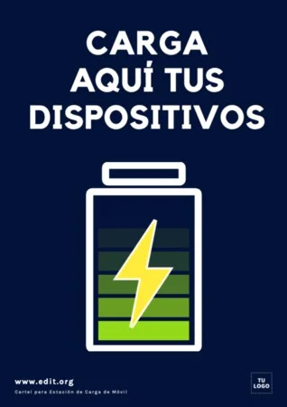 Edita un cartel de cargar móvil