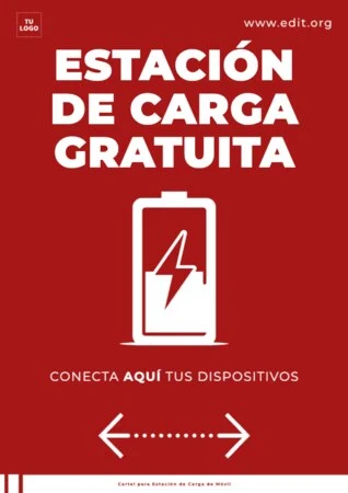 Edita un cartel de cargar móvil Edita un cartel de cargar móvil