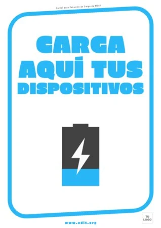 Edita un cartel de cargar móvil