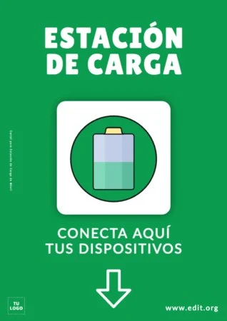 Edita un cartel de cargar móvil