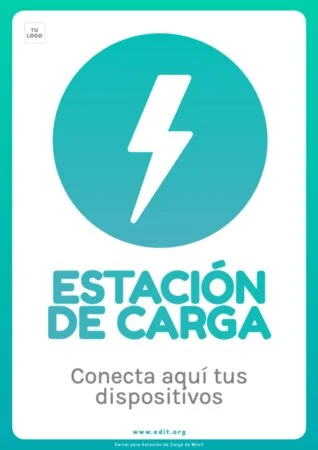 Edita un cartel de cargar móvil