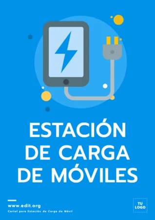 Edita un cartel de cargar móvil