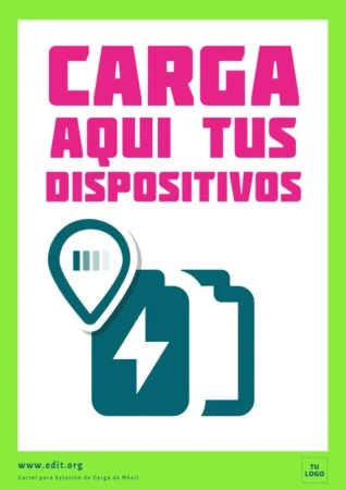 Edita un cartel de cargar móvil