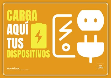 Edita un cartel de cargar móvil