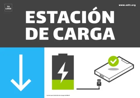 Edita un cartel de cargar móvil