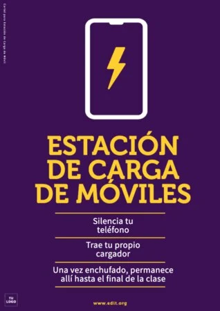 Edita un cartel de cargar móvil