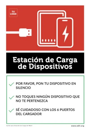 Edita un cartel de cargar móvil Edita un cartel de cargar móvil