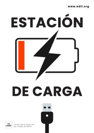 Edita un cartel de cargar móvil