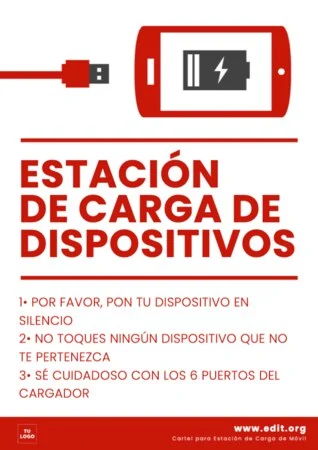 Edita un cartel de cargar móvil