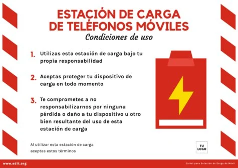 Edita un cartel de cargar móvil
