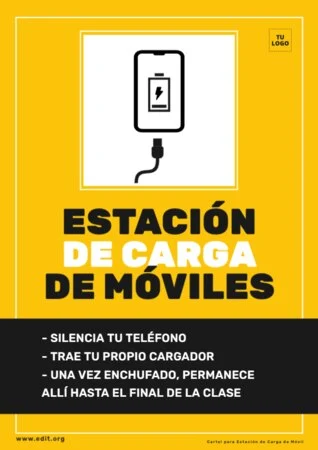 Edita un cartel de cargar móvil