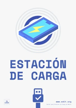 Edita un cartel de cargar móvil