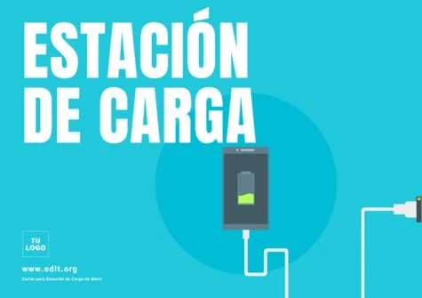 Edita un cartel de cargar móvil Edita un cartel de cargar móvil