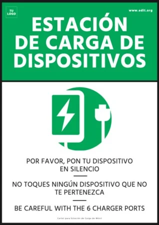 Edita un cartel de cargar móvil Edita un cartel de cargar móvil