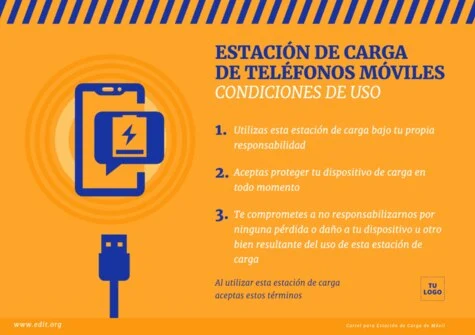 Edita un cartel de cargar móvil