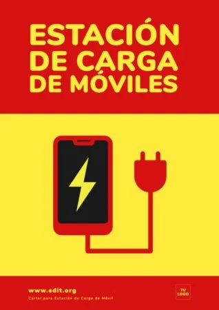 Edita un cartel de cargar móvil Edita un cartel de cargar móvil