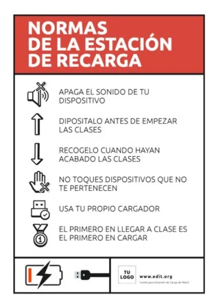 Edita un cartel de cargar móvil Edita un cartel de cargar móvil